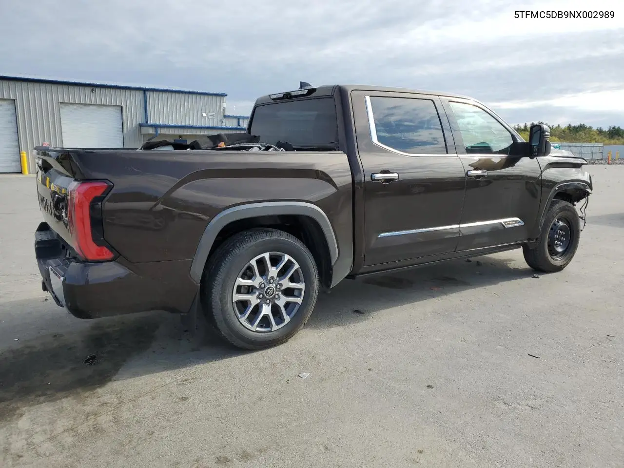 2022 Toyota Tundra Crewmax Platinum VIN: 5TFMC5DB9NX002989 Lot: 56206215