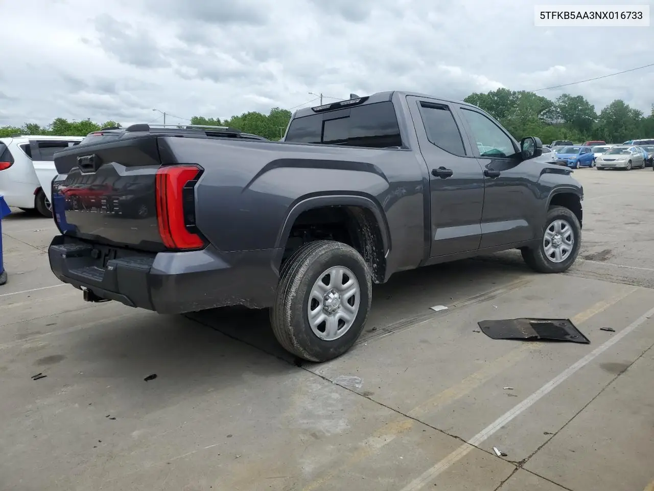 2022 Toyota Tundra Double Cab Sr VIN: 5TFKB5AA3NX016733 Lot: 56575425