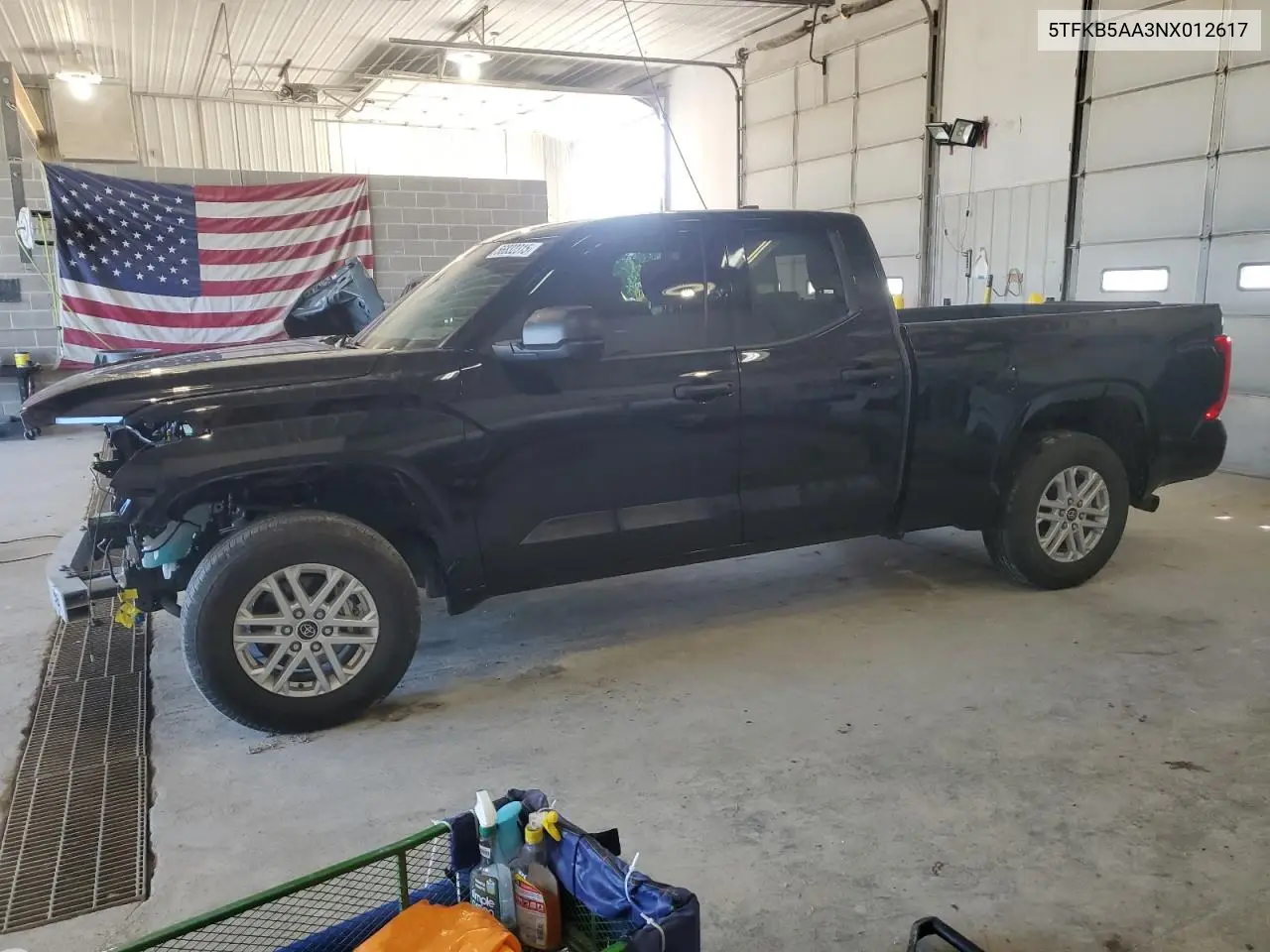 2022 Toyota Tundra Double Cab Sr VIN: 5TFKB5AA3NX012617 Lot: 56832315