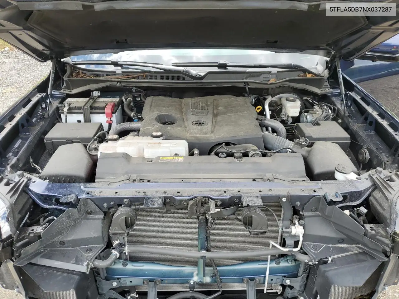 2022 Toyota Tundra Crewmax Sr VIN: 5TFLA5DB7NX037287 Lot: 57249995