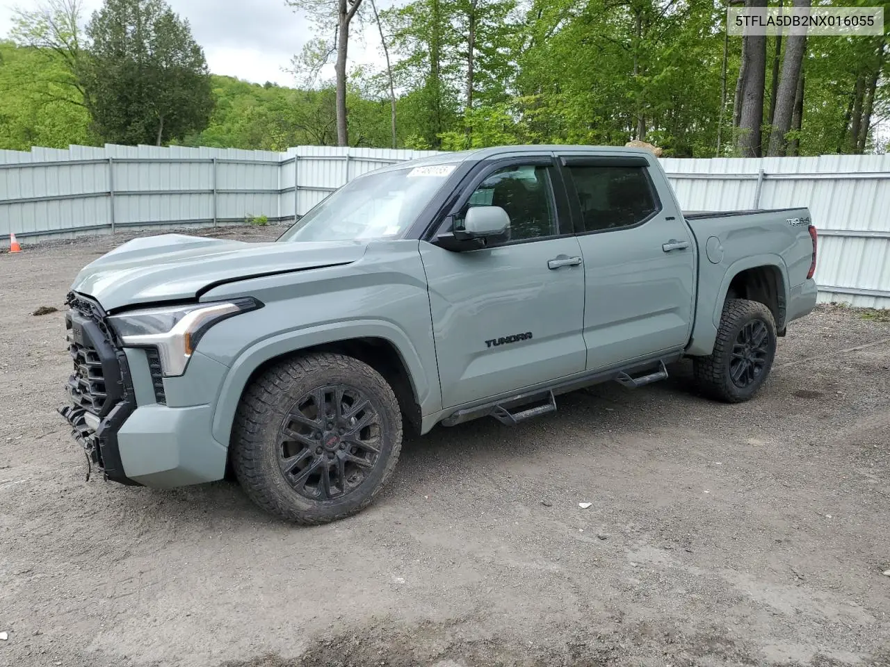 2022 Toyota Tundra Crewmax Sr VIN: 5TFLA5DB2NX016055 Lot: 57480155