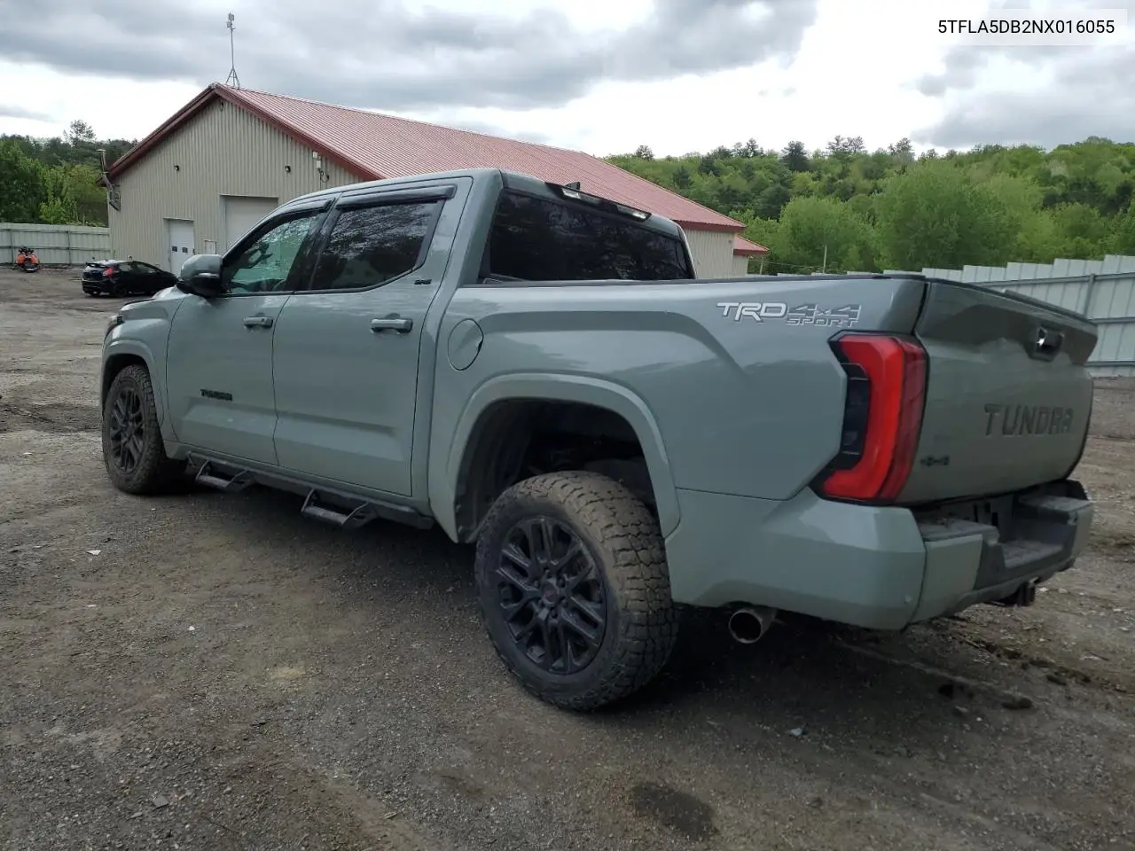 2022 Toyota Tundra Crewmax Sr VIN: 5TFLA5DB2NX016055 Lot: 57480155