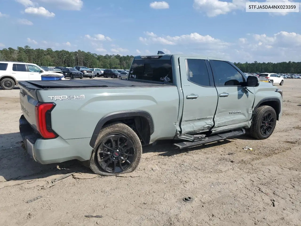 2022 Toyota Tundra Double Cab Limited VIN: 5TFJA5DA4NX023359 Lot: 57662755