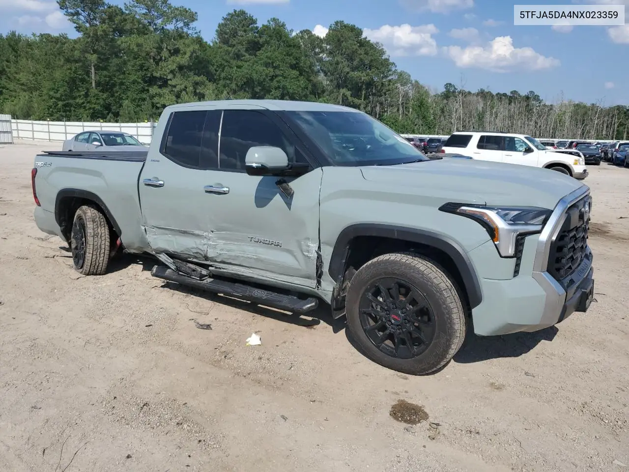 2022 Toyota Tundra Double Cab Limited VIN: 5TFJA5DA4NX023359 Lot: 57662755