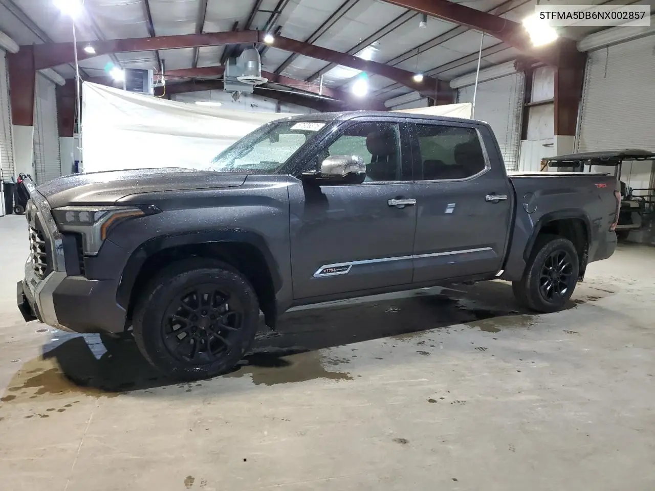 2022 Toyota Tundra Crewmax Platinum VIN: 5TFMA5DB6NX002857 Lot: 57826375