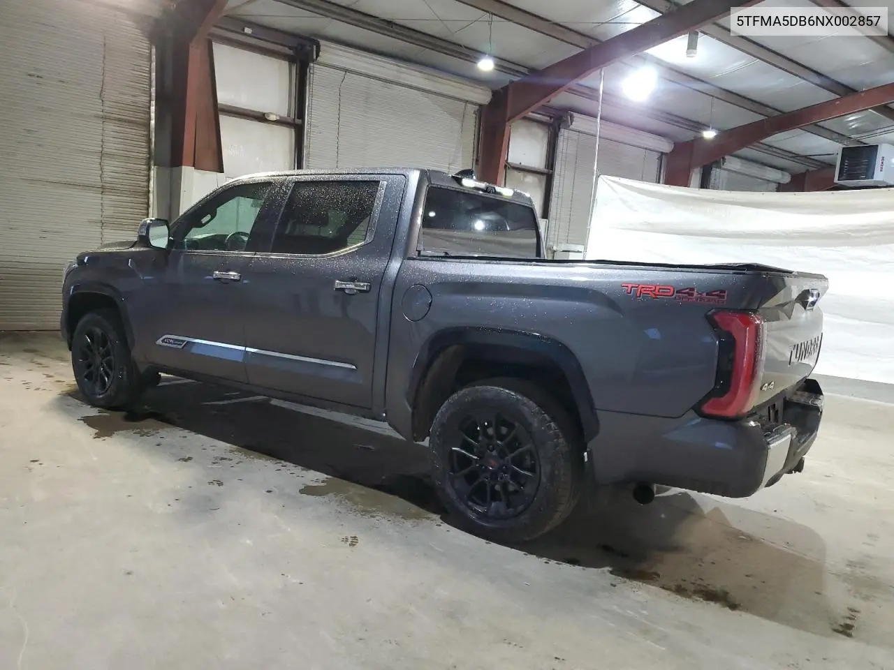 2022 Toyota Tundra Crewmax Platinum VIN: 5TFMA5DB6NX002857 Lot: 57826375