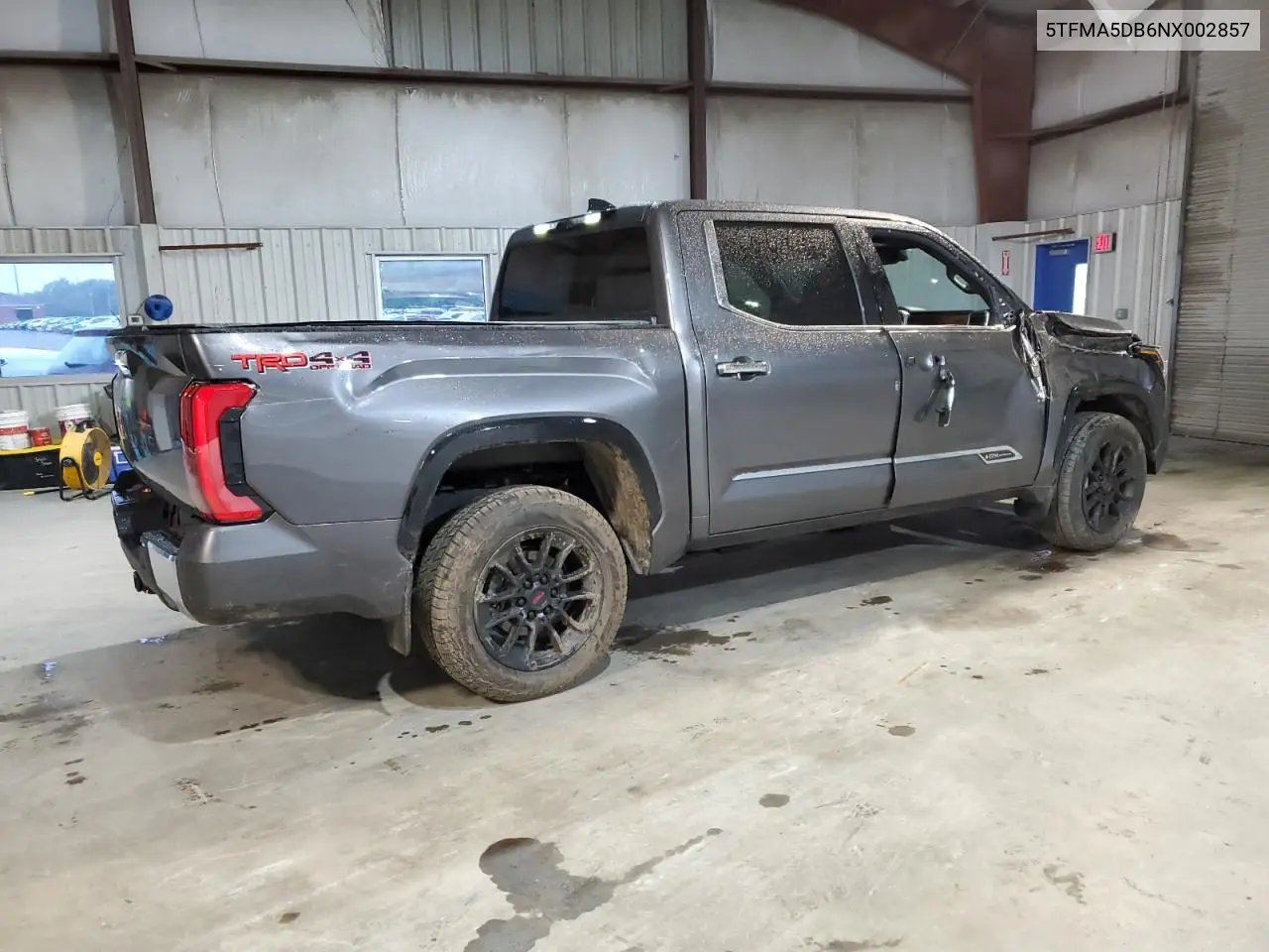 2022 Toyota Tundra Crewmax Platinum VIN: 5TFMA5DB6NX002857 Lot: 57826375