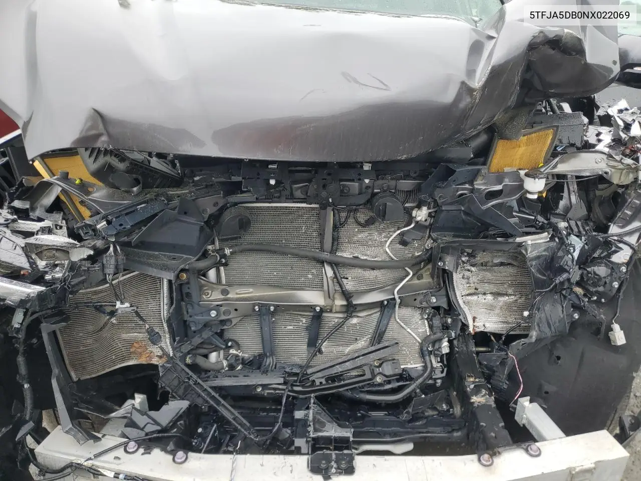 2022 Toyota Tundra Crewmax Limited VIN: 5TFJA5DB0NX022069 Lot: 58006515