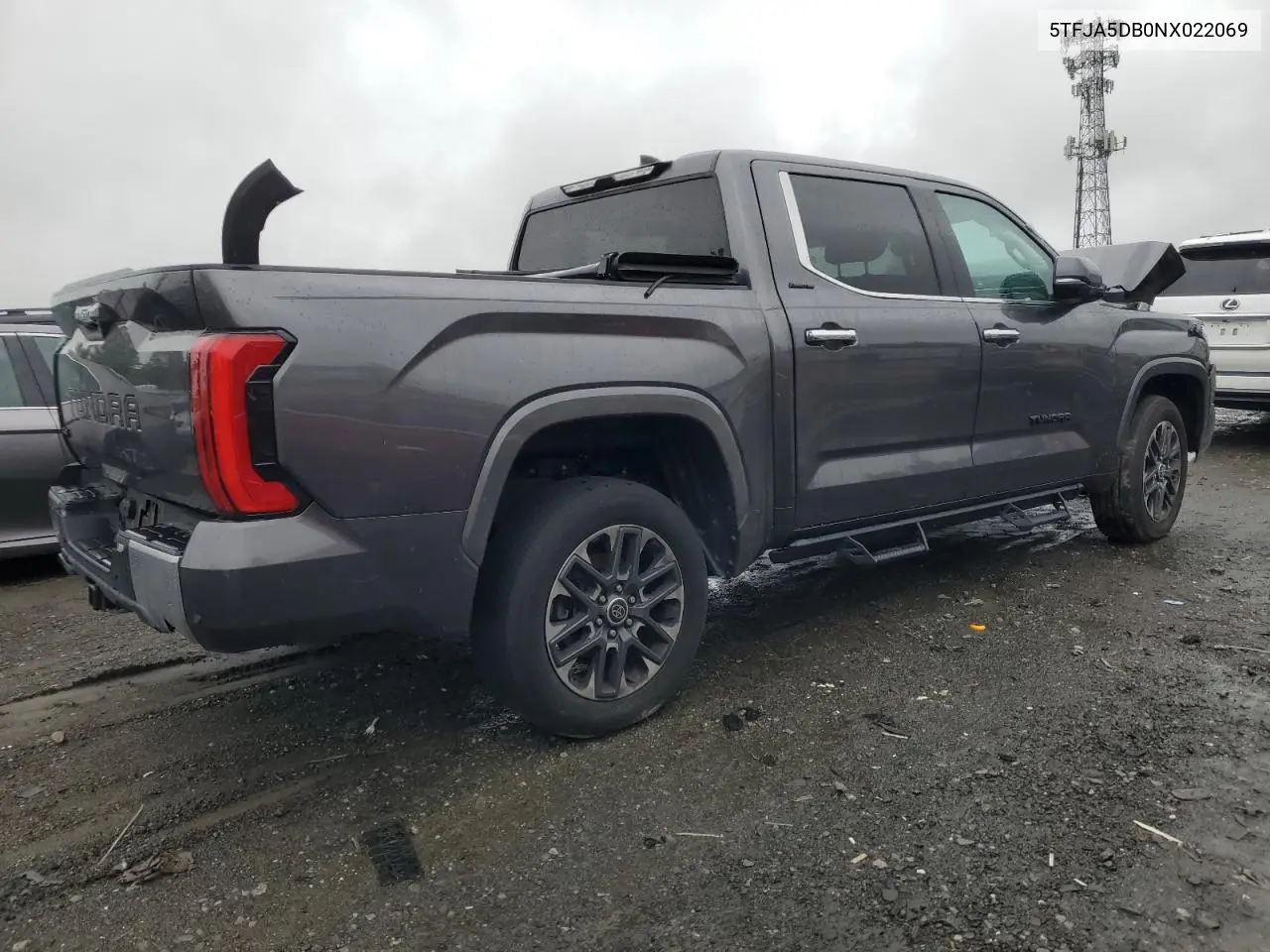 2022 Toyota Tundra Crewmax Limited VIN: 5TFJA5DB0NX022069 Lot: 58006515