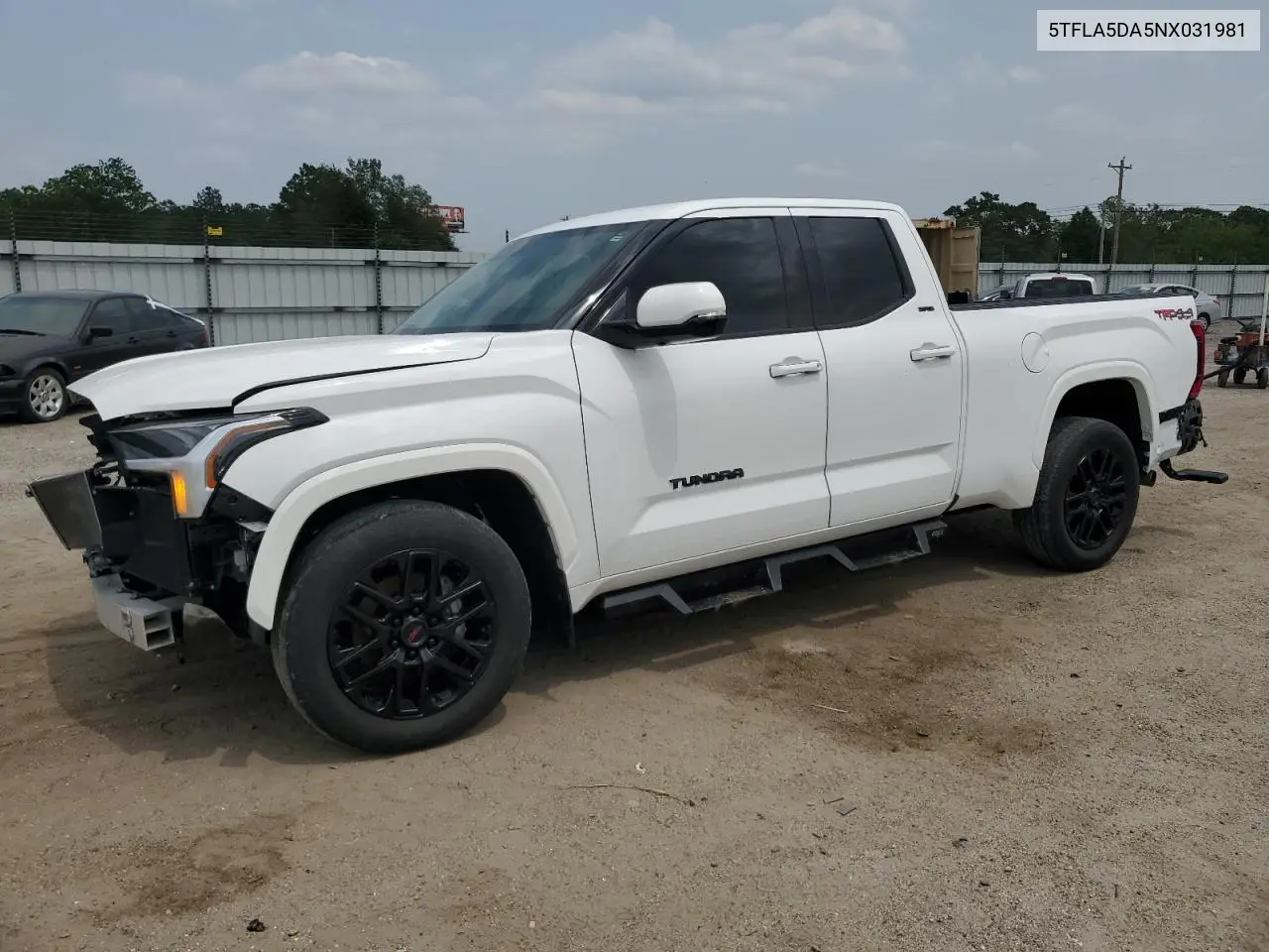 2022 Toyota Tundra Double Cab Sr VIN: 5TFLA5DA5NX031981 Lot: 58728245