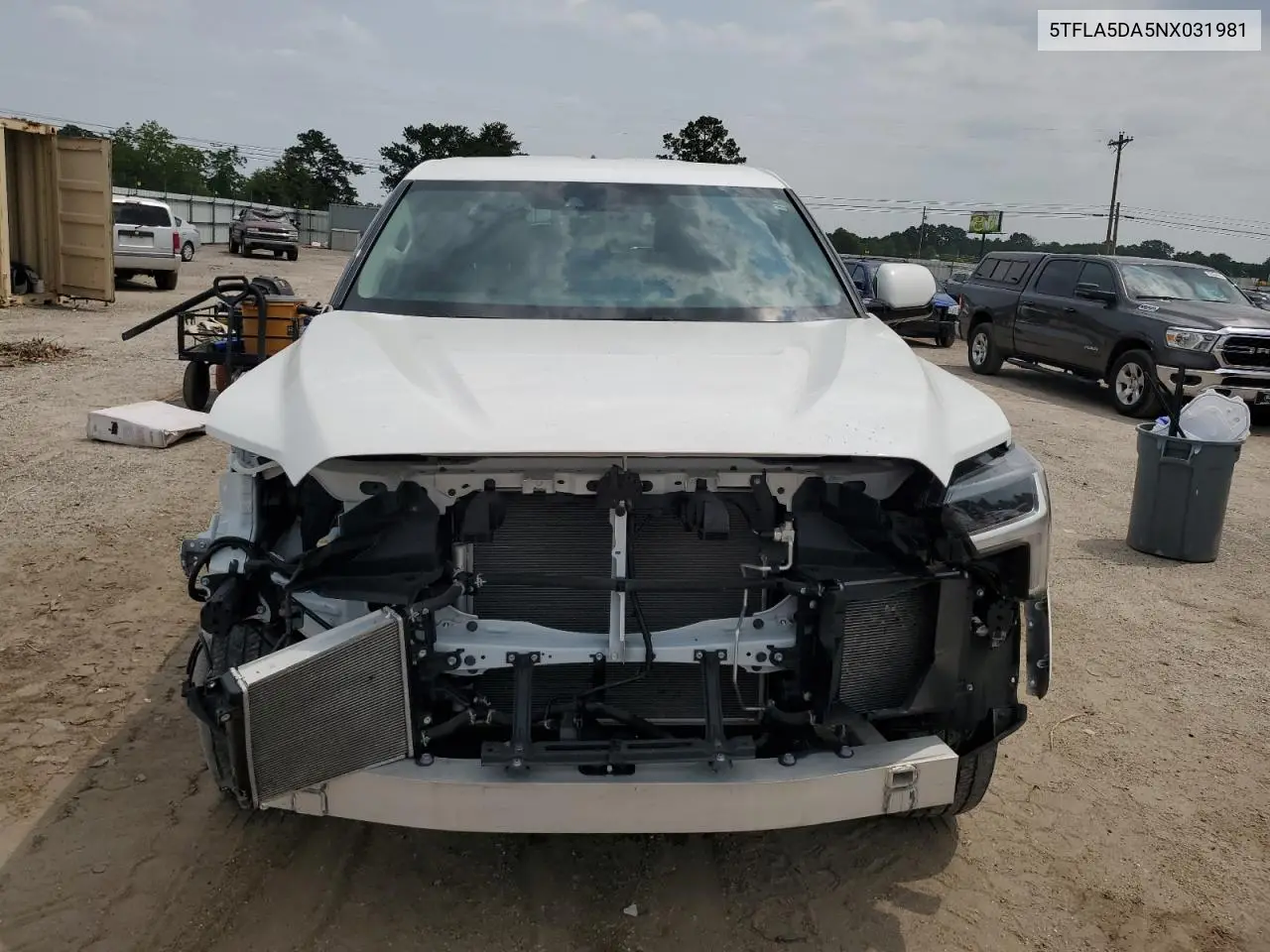 2022 Toyota Tundra Double Cab Sr VIN: 5TFLA5DA5NX031981 Lot: 58728245