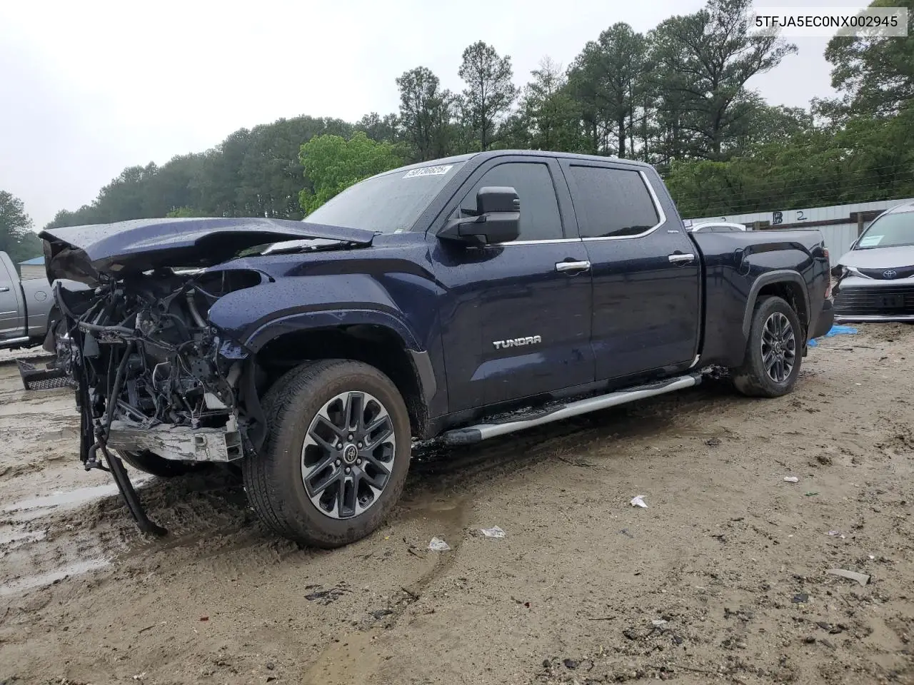 2022 Toyota Tundra Crewmax Limited VIN: 5TFJA5EC0NX002945 Lot: 58736625