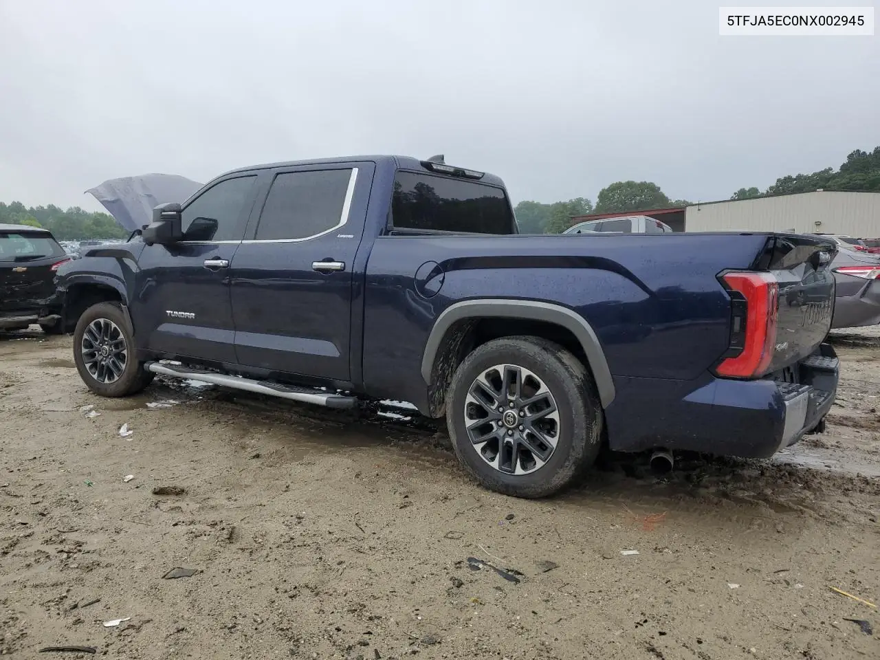 2022 Toyota Tundra Crewmax Limited VIN: 5TFJA5EC0NX002945 Lot: 58736625