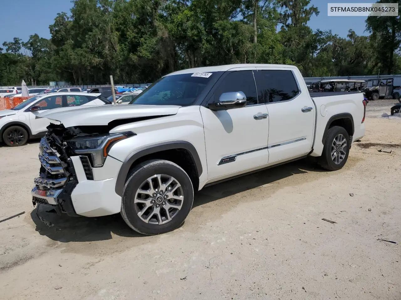 2022 Toyota Tundra Crewmax Platinum VIN: 5TFMA5DB8NX045273 Lot: 59119765