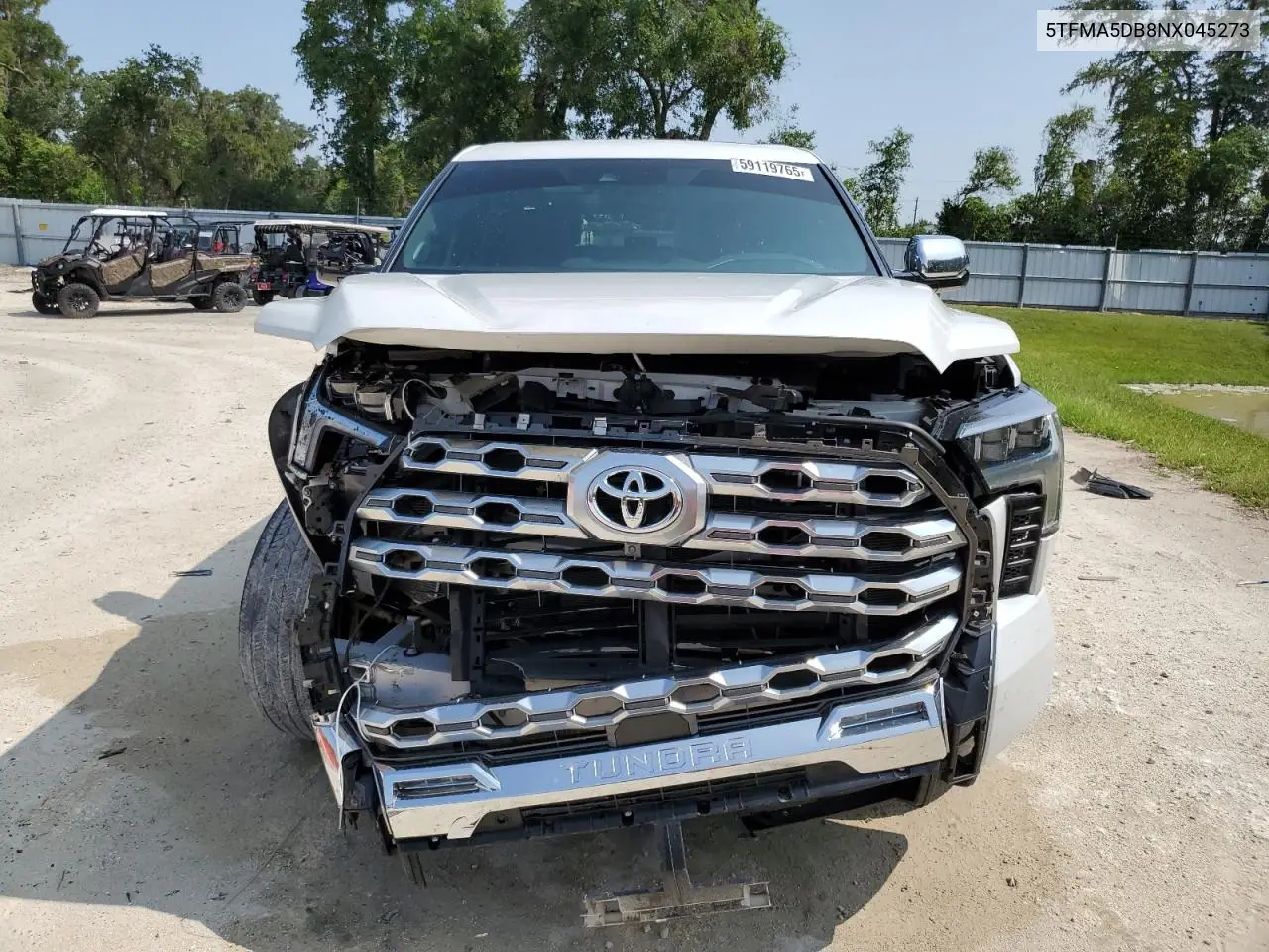 2022 Toyota Tundra Crewmax Platinum VIN: 5TFMA5DB8NX045273 Lot: 59119765