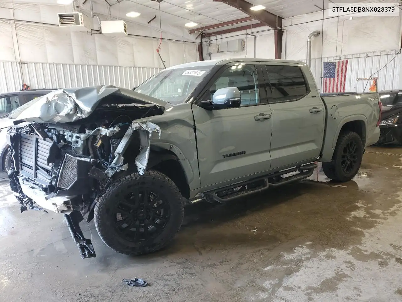 2022 Toyota Tundra Crewmax Sr VIN: 5TFLA5DB8NX023379 Lot: 59321615