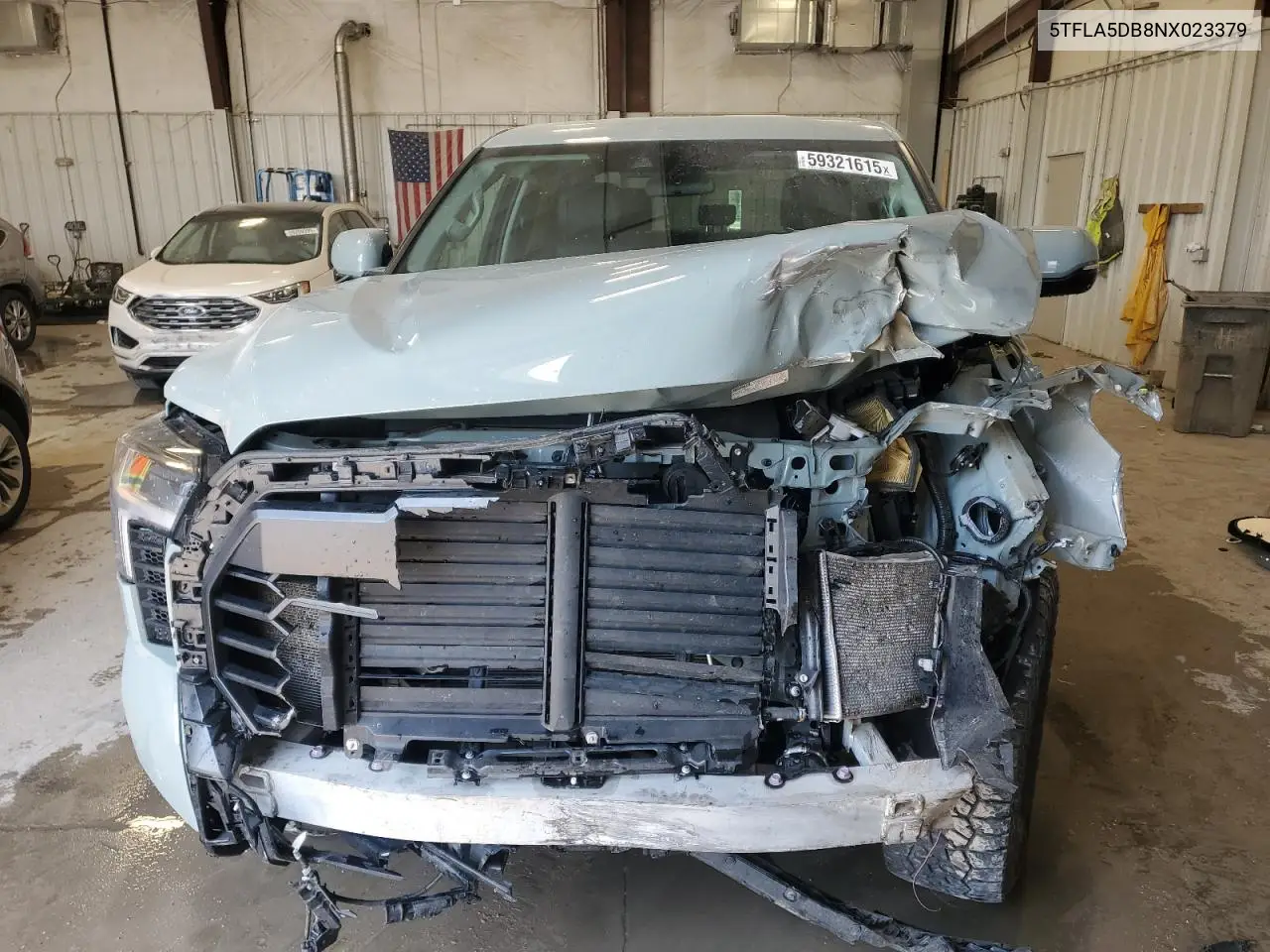 2022 Toyota Tundra Crewmax Sr VIN: 5TFLA5DB8NX023379 Lot: 59321615