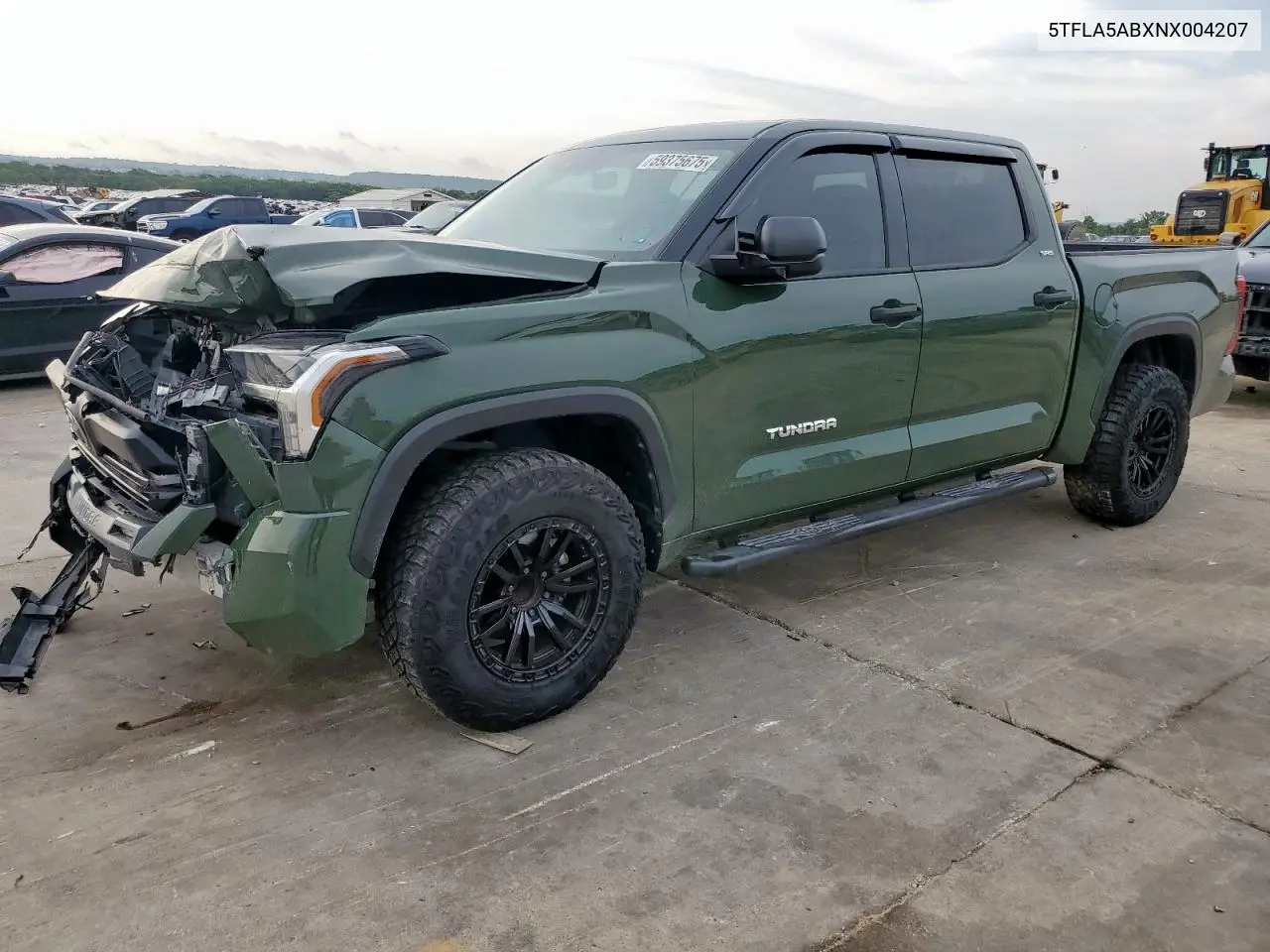 2022 Toyota Tundra Crewmax Sr VIN: 5TFLA5ABXNX004207 Lot: 59375675