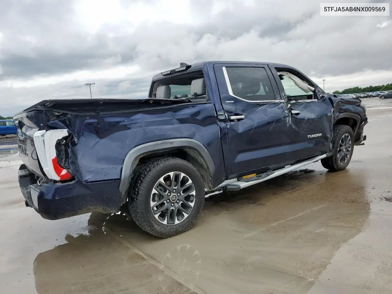 2022 Toyota Tundra Crewmax Limited VIN: 5TFJA5AB4NX009569 Lot: 60349575