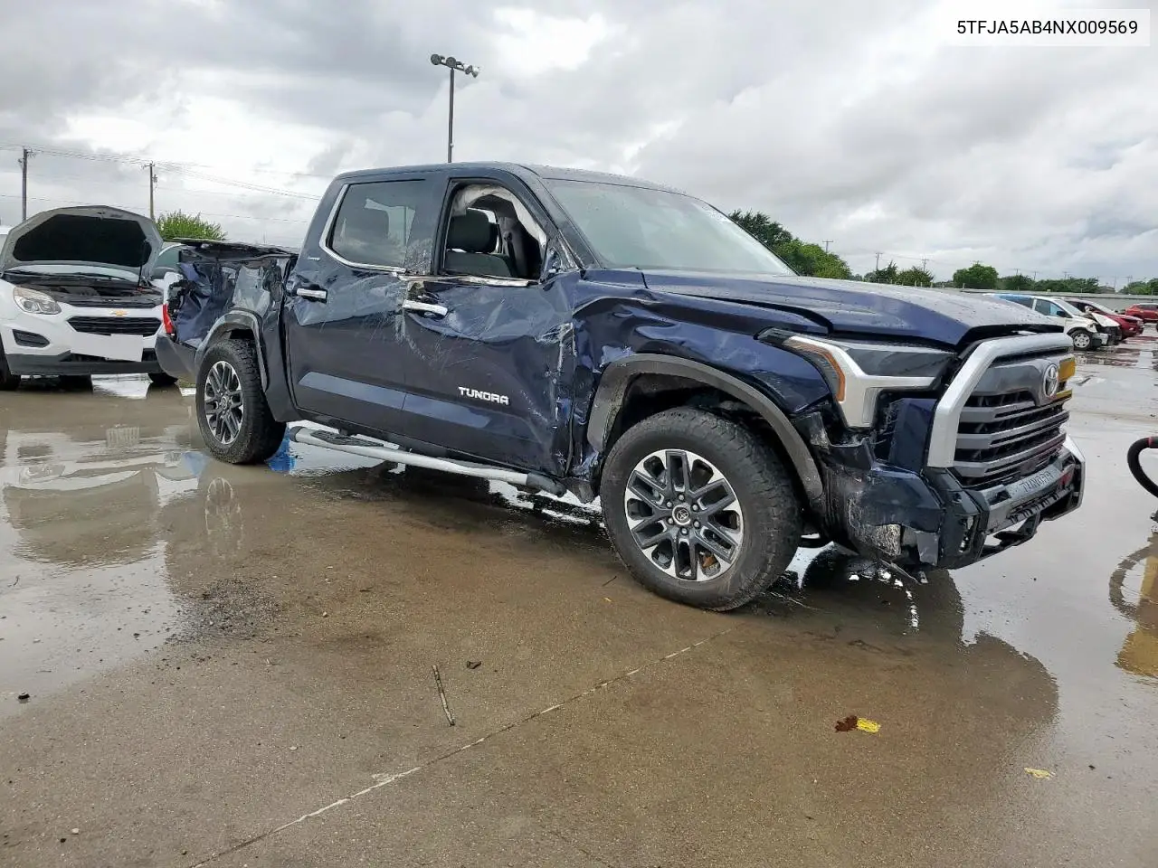 2022 Toyota Tundra Crewmax Limited VIN: 5TFJA5AB4NX009569 Lot: 60349575