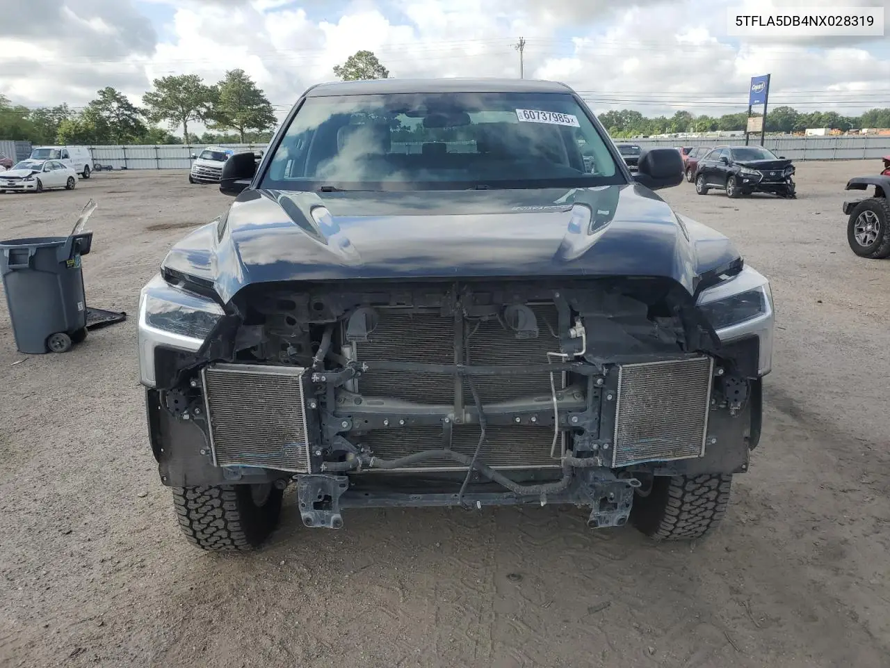 2022 Toyota Tundra Crewmax Sr VIN: 5TFLA5DB4NX028319 Lot: 60737985