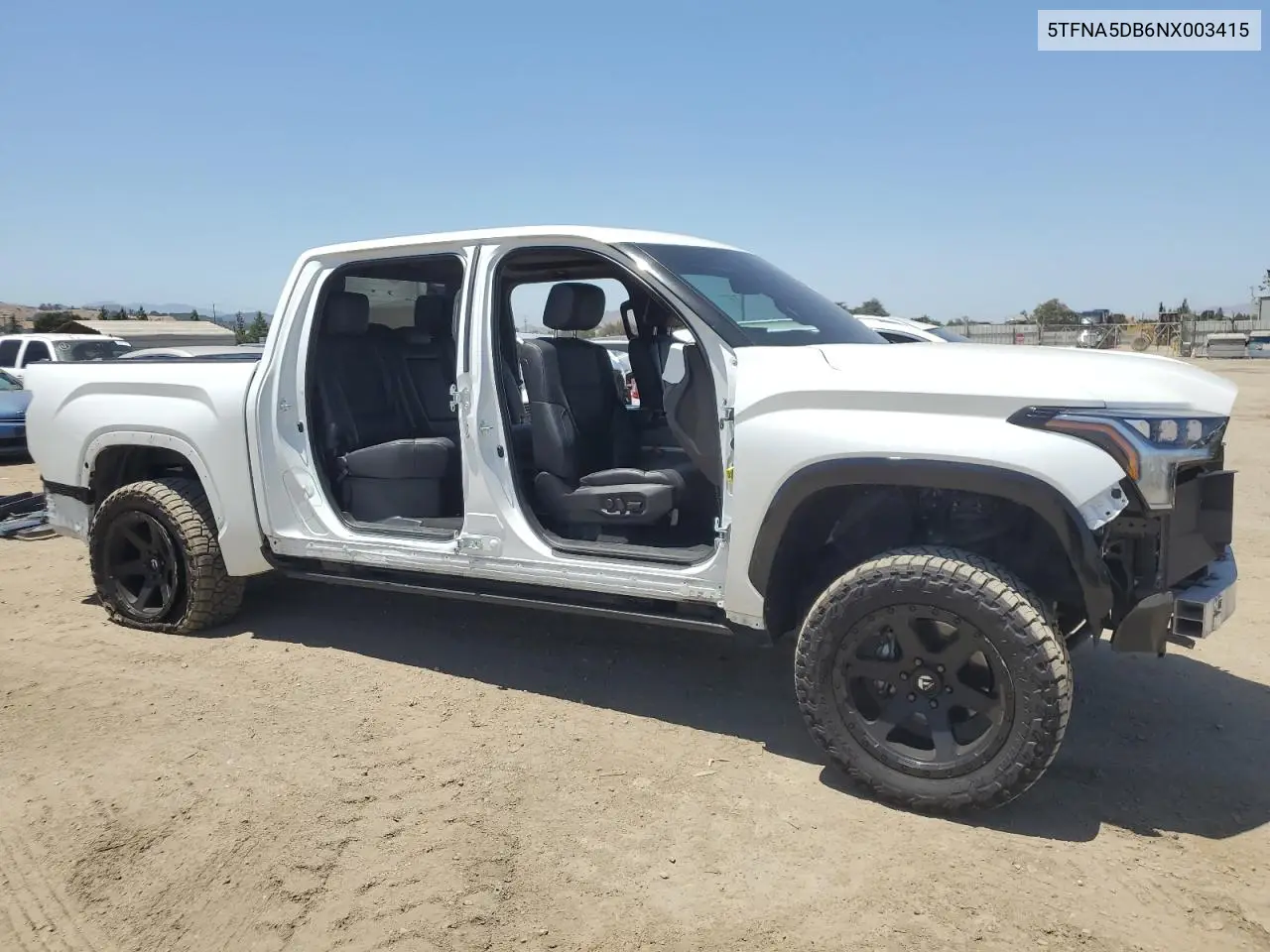 2022 Toyota Tundra Crewmax Platinum VIN: 5TFNA5DB6NX003415 Lot: 60794455