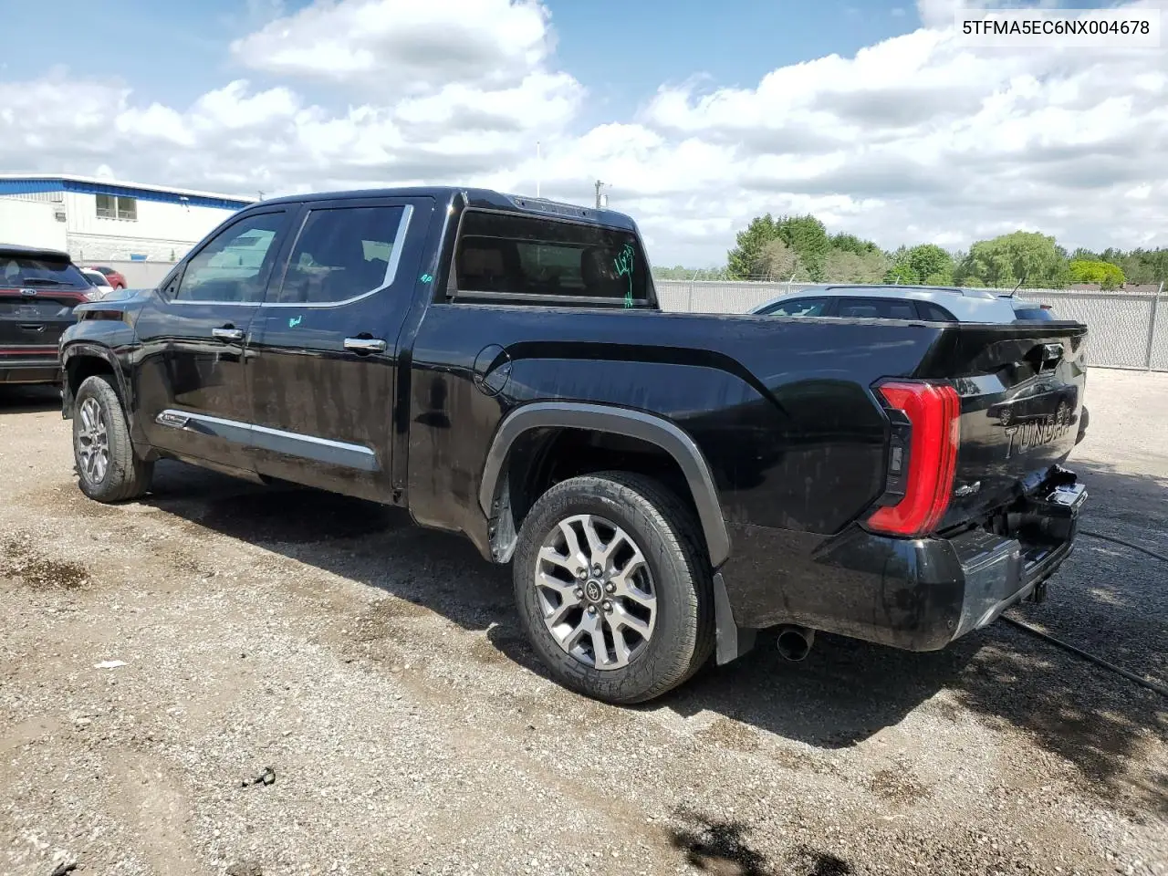 2022 Toyota Tundra Crewmax Platinum VIN: 5TFMA5EC6NX004678 Lot: 60983365