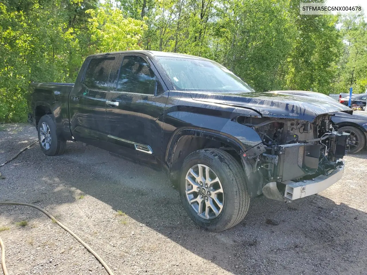 2022 Toyota Tundra Crewmax Platinum VIN: 5TFMA5EC6NX004678 Lot: 60983365