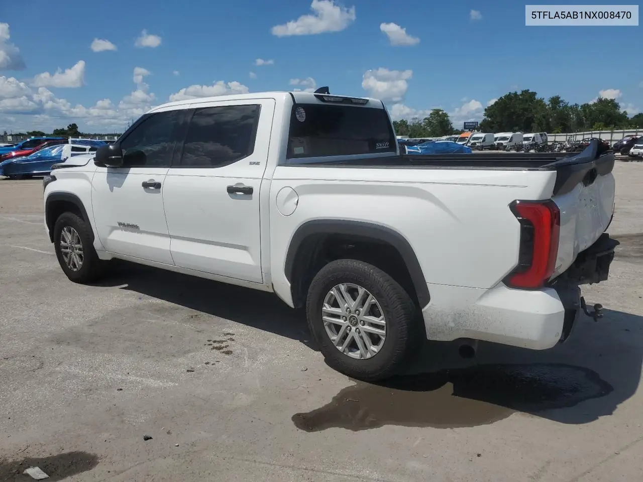 2022 Toyota Tundra Crewmax Sr VIN: 5TFLA5AB1NX008470 Lot: 61140025