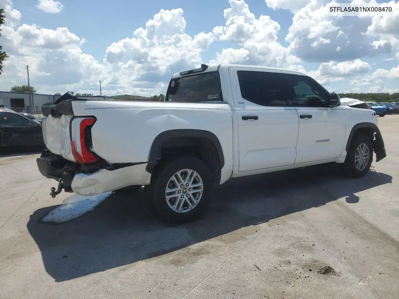 2022 Toyota Tundra Crewmax Sr VIN: 5TFLA5AB1NX008470 Lot: 61140025