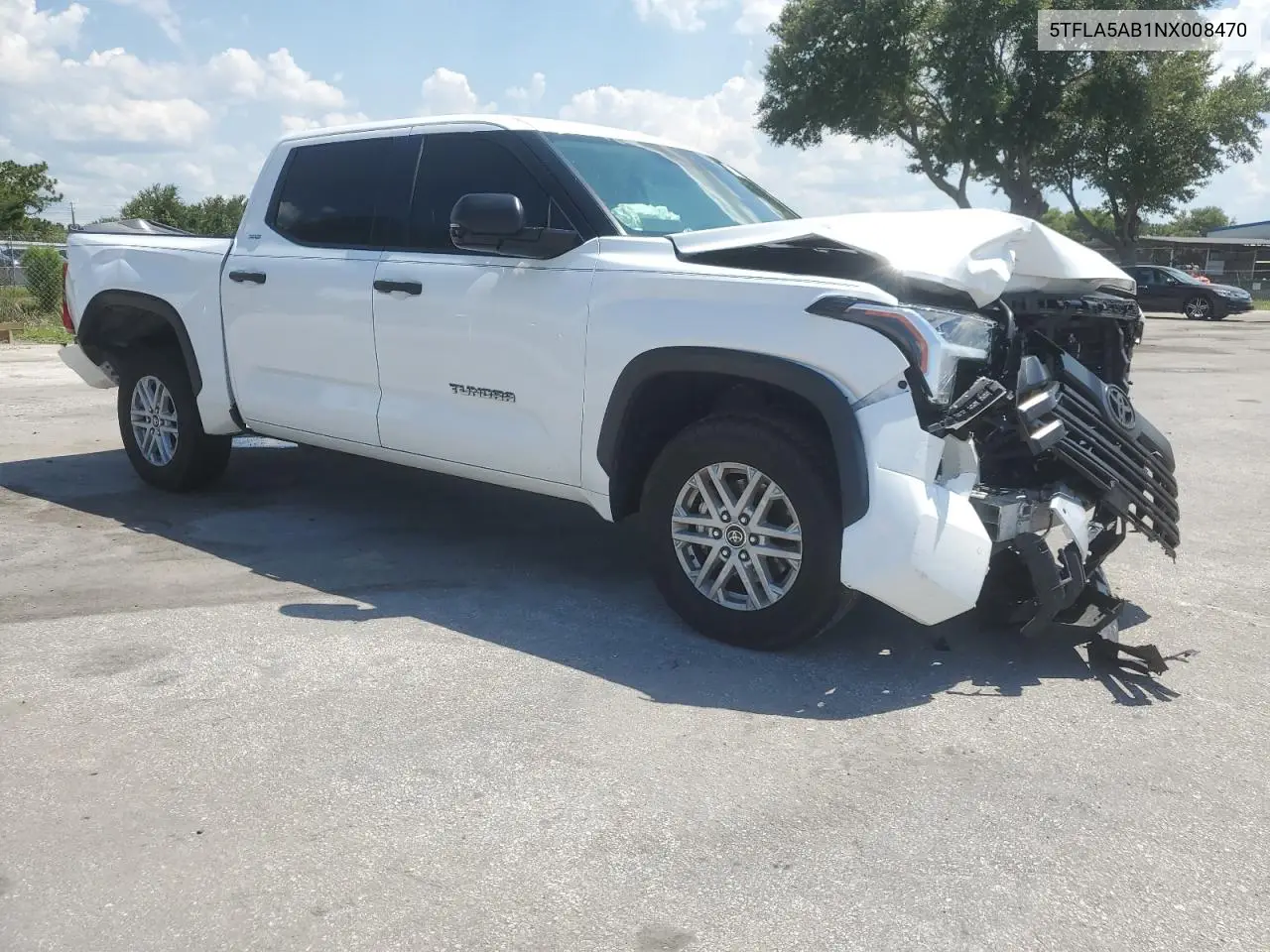 2022 Toyota Tundra Crewmax Sr VIN: 5TFLA5AB1NX008470 Lot: 61140025