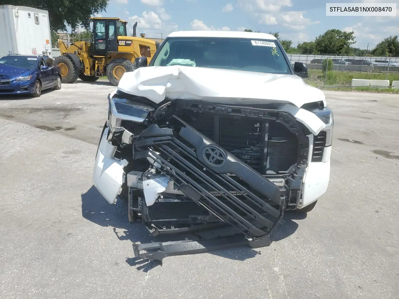 2022 Toyota Tundra Crewmax Sr VIN: 5TFLA5AB1NX008470 Lot: 61140025