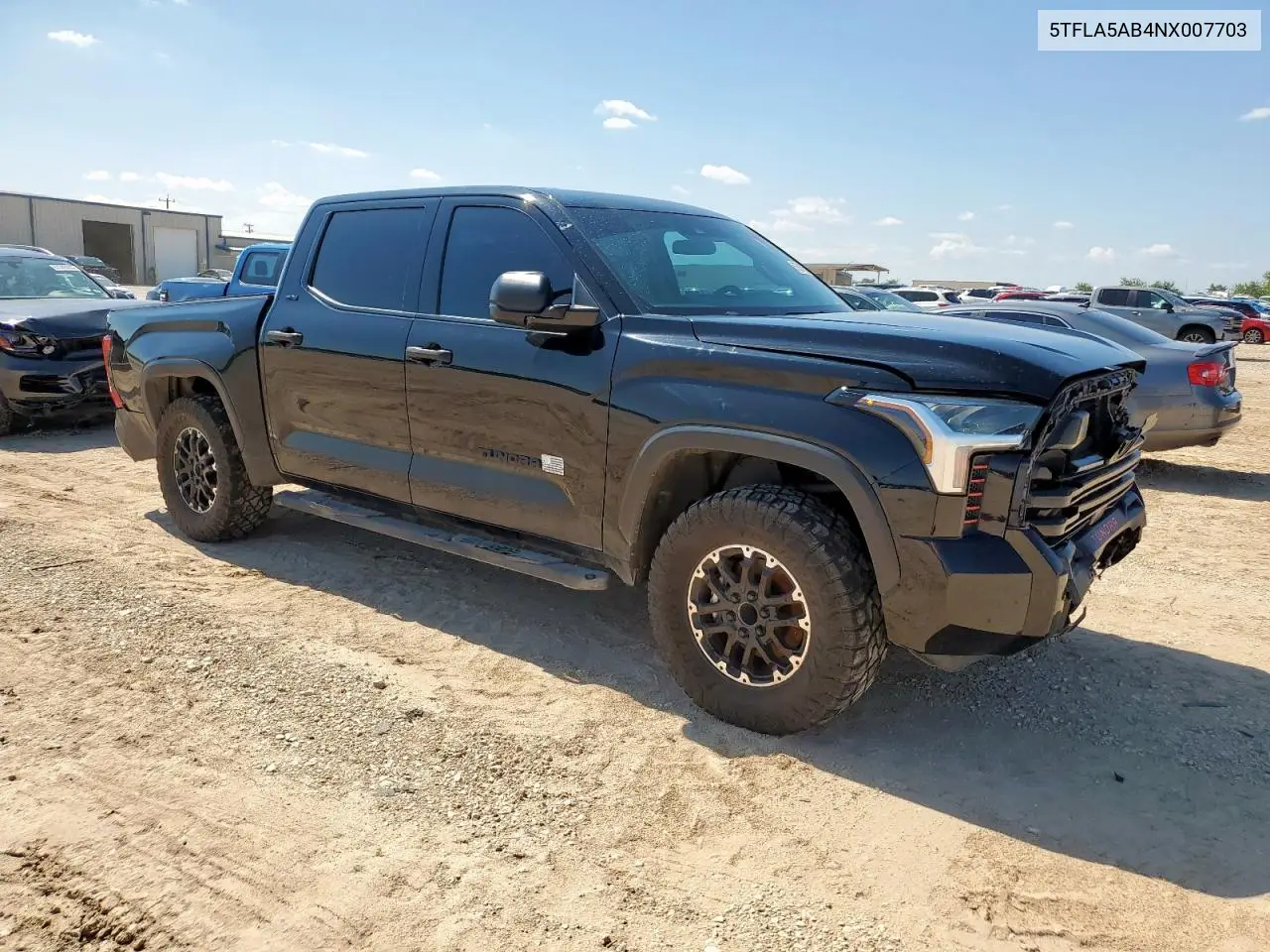 2022 Toyota Tundra Crewmax Sr VIN: 5TFLA5AB4NX007703 Lot: 61391925