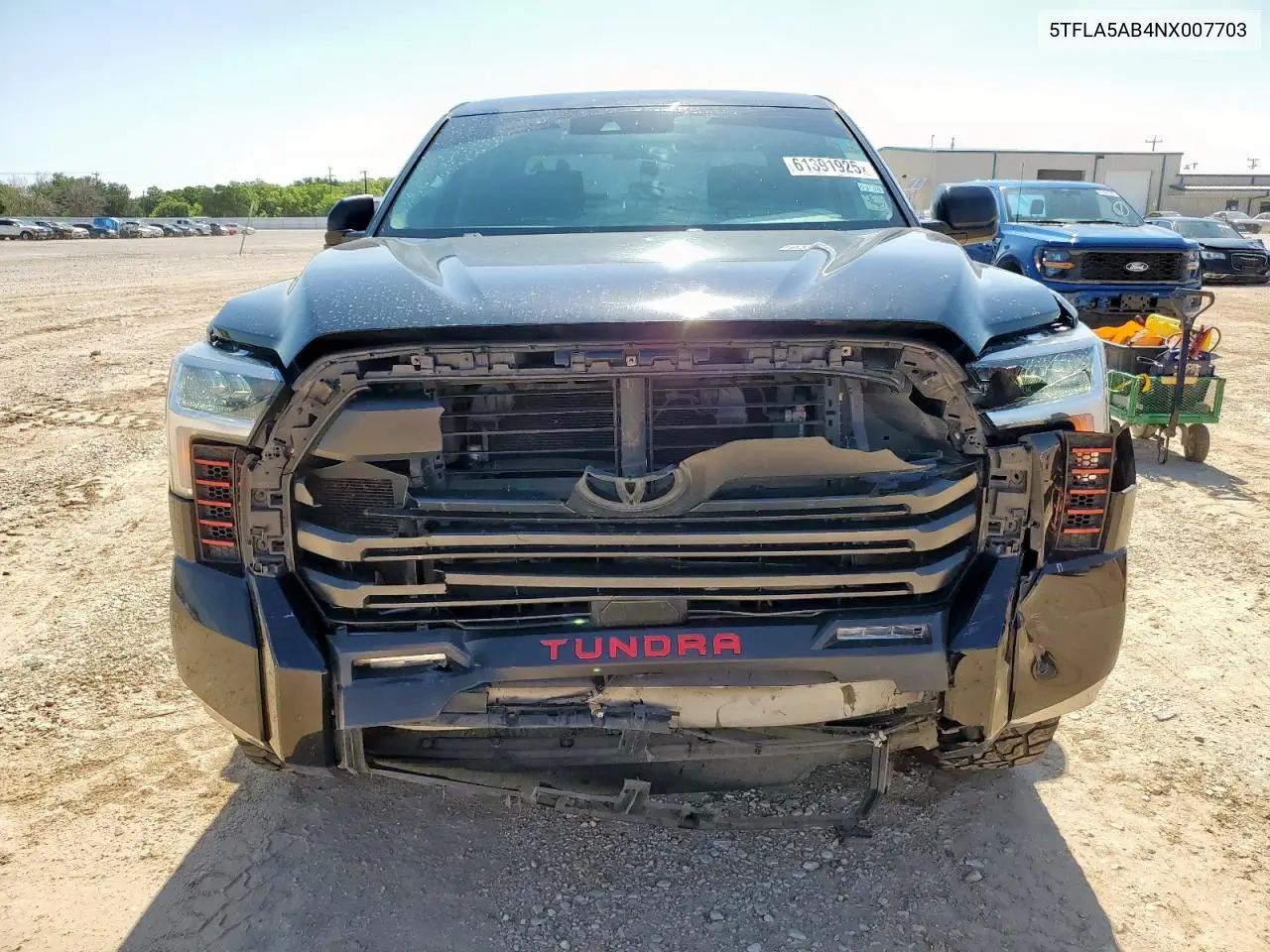2022 Toyota Tundra Crewmax Sr VIN: 5TFLA5AB4NX007703 Lot: 61391925