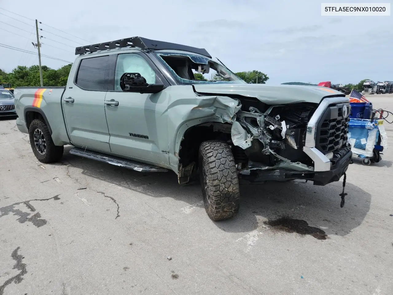 2022 Toyota Tundra Crewmax Sr5 VIN: 5TFLA5EC9NX010020 Lot: 61481635