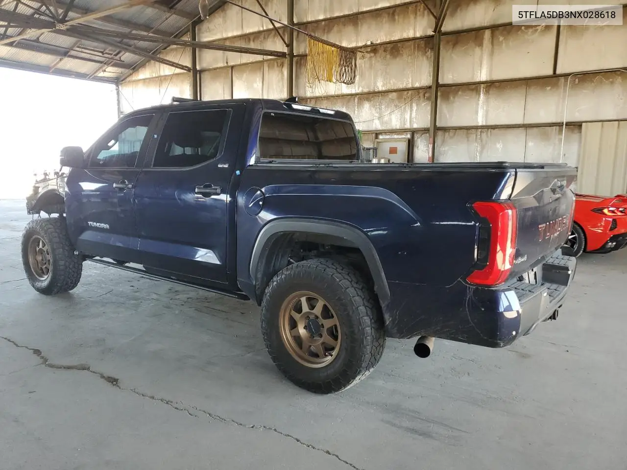 2022 Toyota Tundra Crewmax Sr VIN: 5TFLA5DB3NX028618 Lot: 61807005