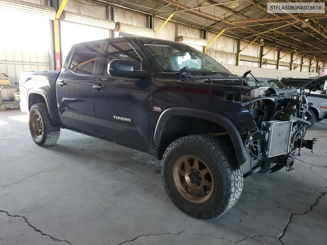 2022 Toyota Tundra Crewmax Sr VIN: 5TFLA5DB3NX028618 Lot: 61807005