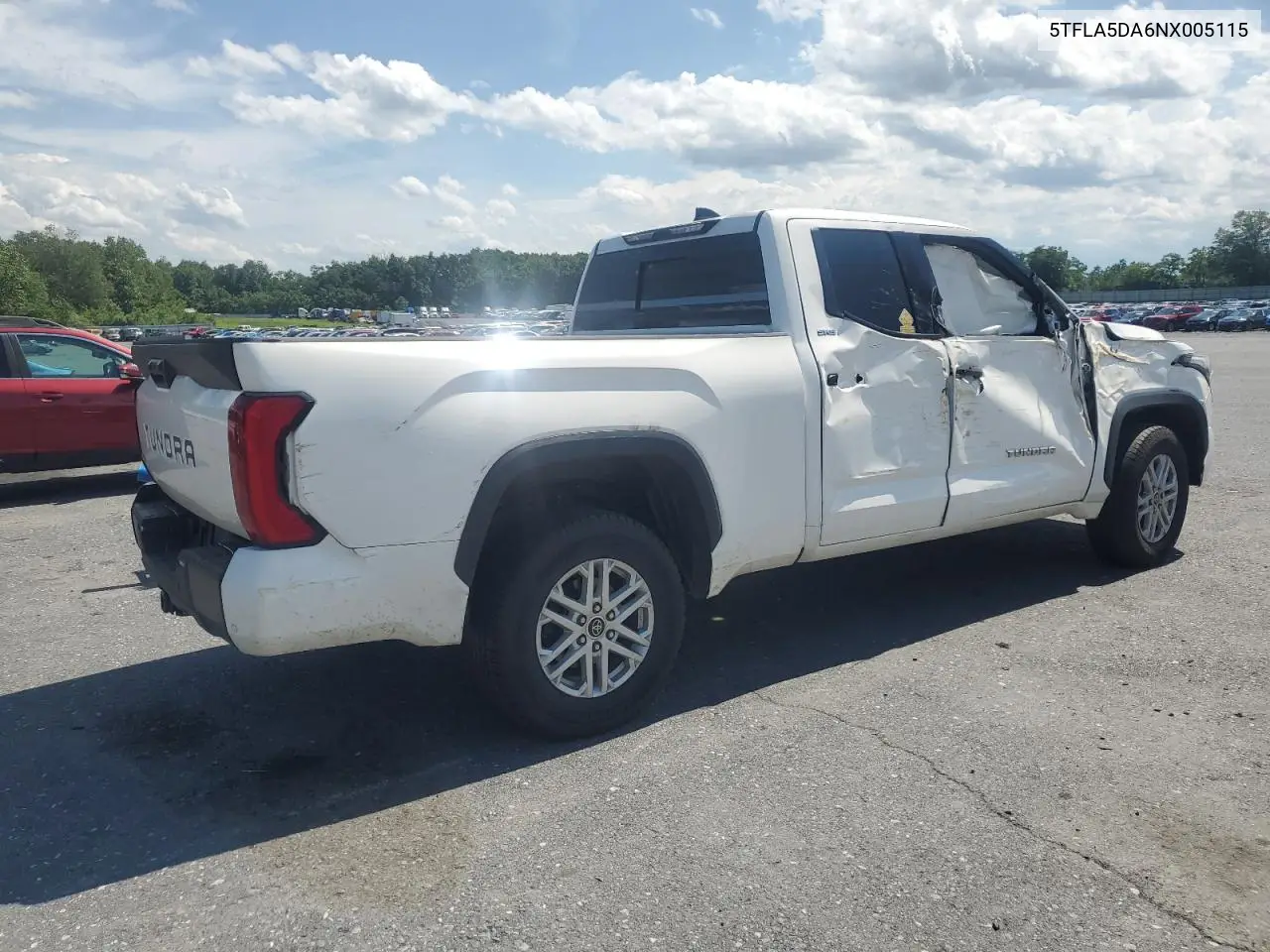 2022 Toyota Tundra Double Cab Sr VIN: 5TFLA5DA6NX005115 Lot: 61839565