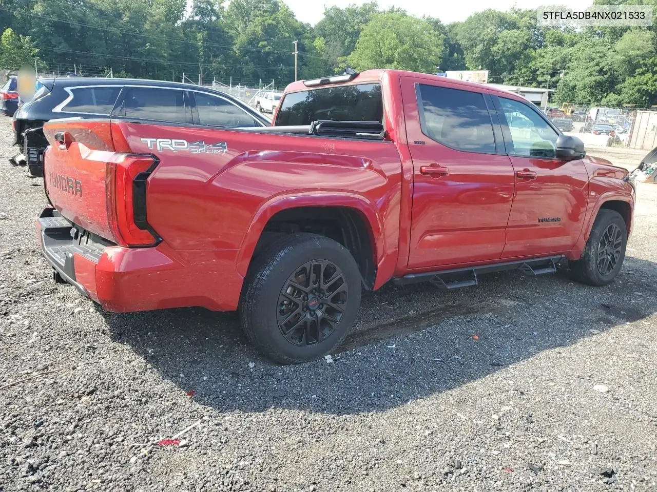2022 Toyota Tundra Crewmax Sr VIN: 5TFLA5DB4NX021533 Lot: 61966195
