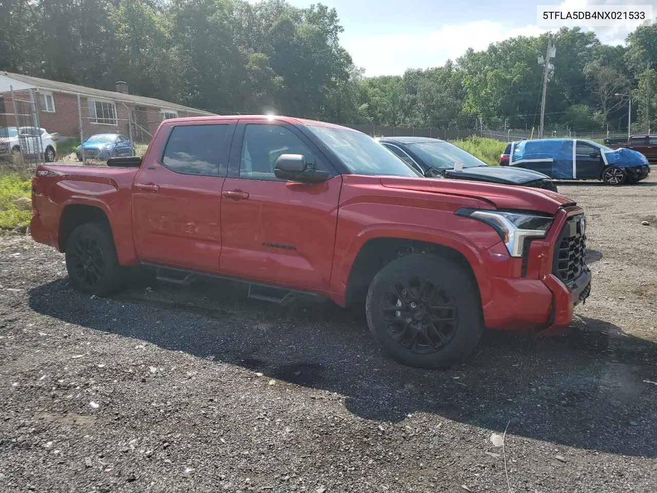2022 Toyota Tundra Crewmax Sr VIN: 5TFLA5DB4NX021533 Lot: 61966195