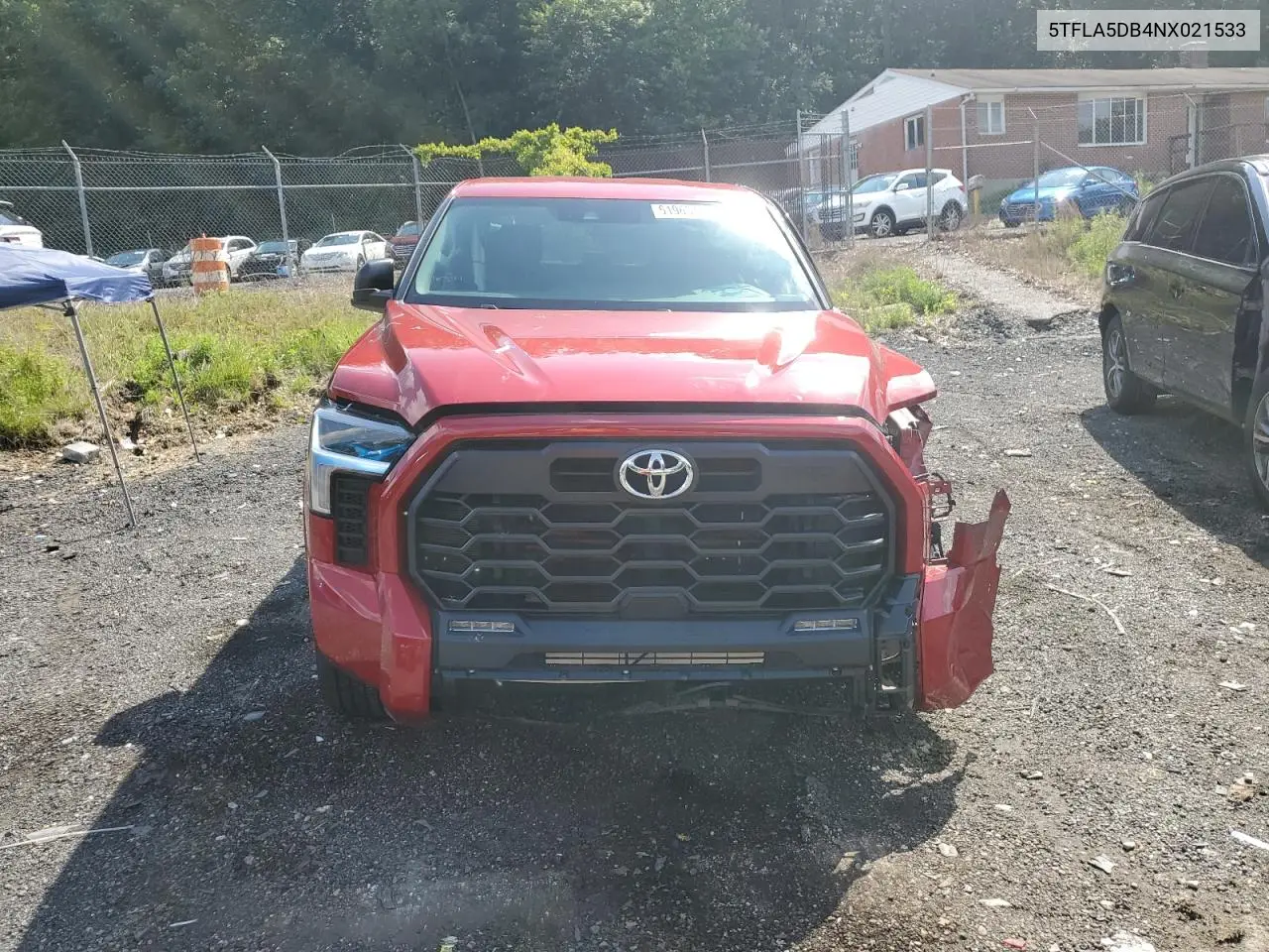 2022 Toyota Tundra Crewmax Sr VIN: 5TFLA5DB4NX021533 Lot: 61966195