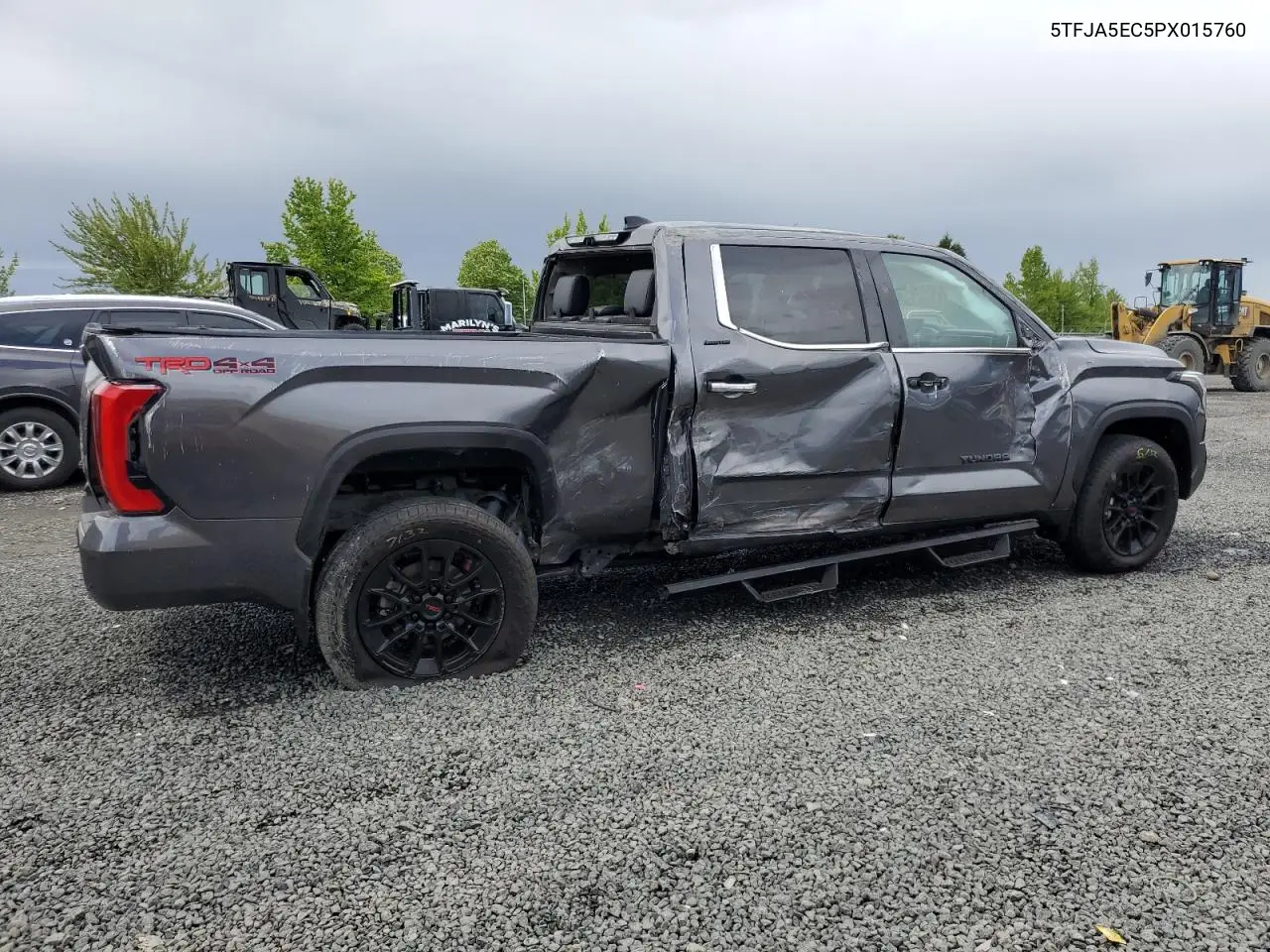 2023 Toyota Tundra Crewmax Limited VIN: 5TFJA5EC5PX015760 Lot: 56024005