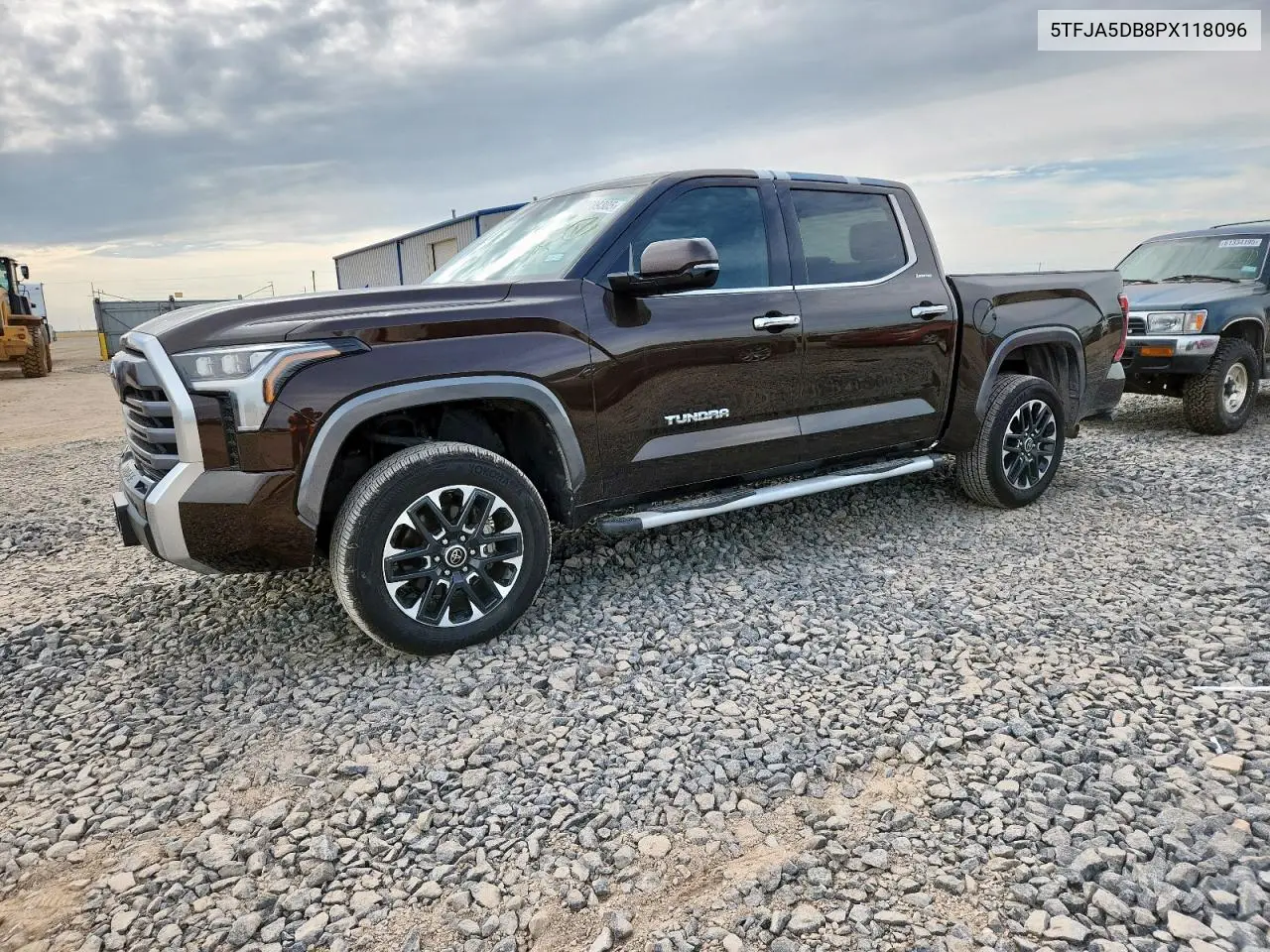 2023 Toyota Tundra Crewmax Limited VIN: 5TFJA5DB8PX118096 Lot: 62239305
