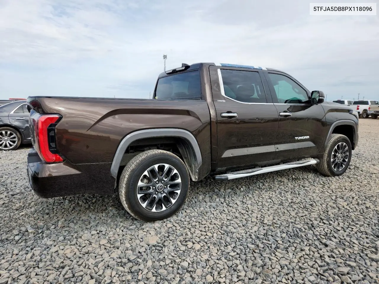 2023 Toyota Tundra Crewmax Limited VIN: 5TFJA5DB8PX118096 Lot: 62239305