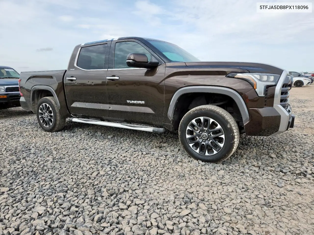 2023 Toyota Tundra Crewmax Limited VIN: 5TFJA5DB8PX118096 Lot: 62239305