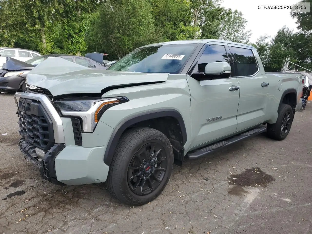 2023 Toyota Tundra Crewmax Limited VIN: 5TFJA5EC5PX018755 Lot: 63148015