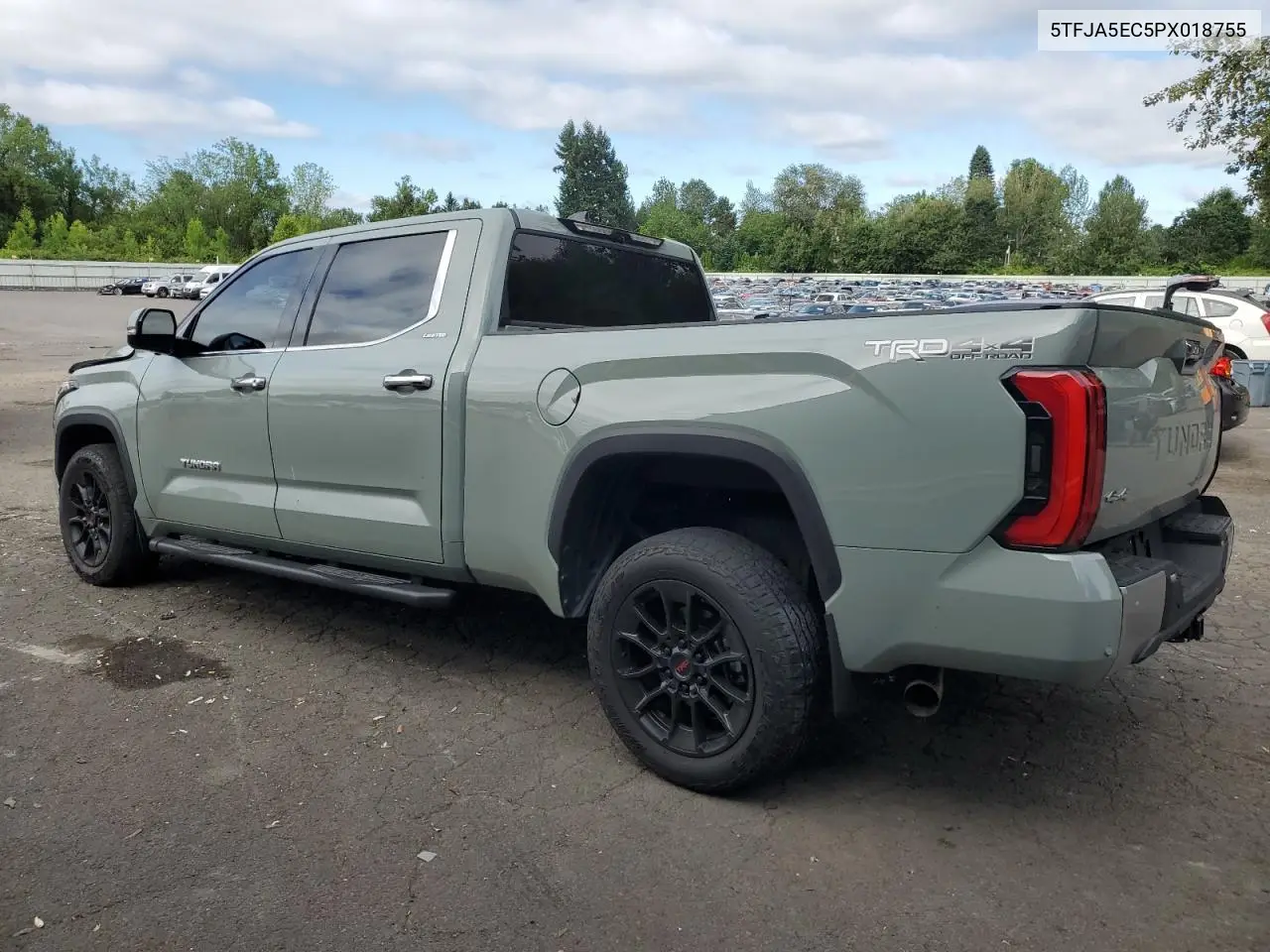 2023 Toyota Tundra Crewmax Limited VIN: 5TFJA5EC5PX018755 Lot: 63148015