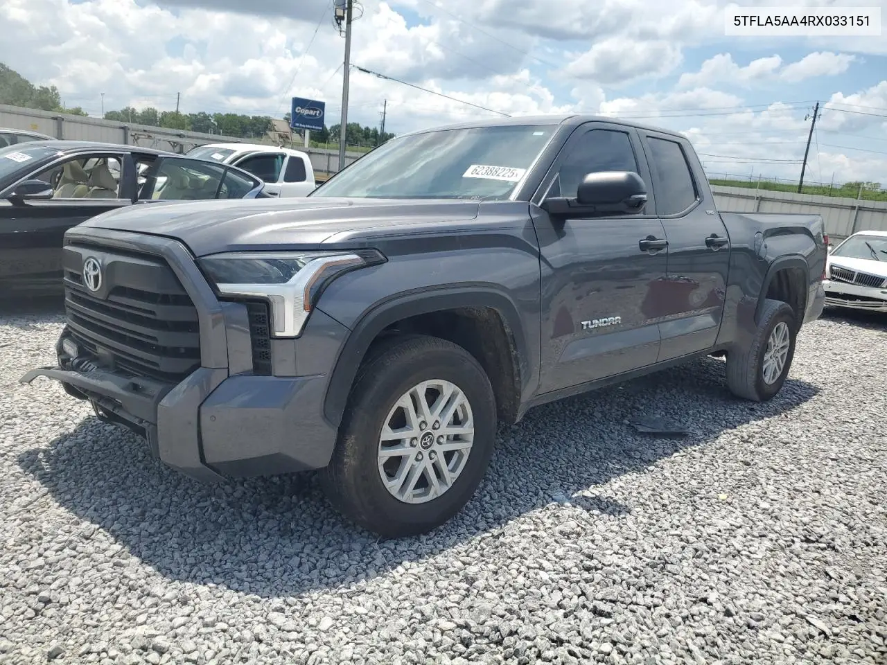 2024 Toyota Tundra Double Cab Sr VIN: 5TFLA5AA4RX033151 Lot: 62388225