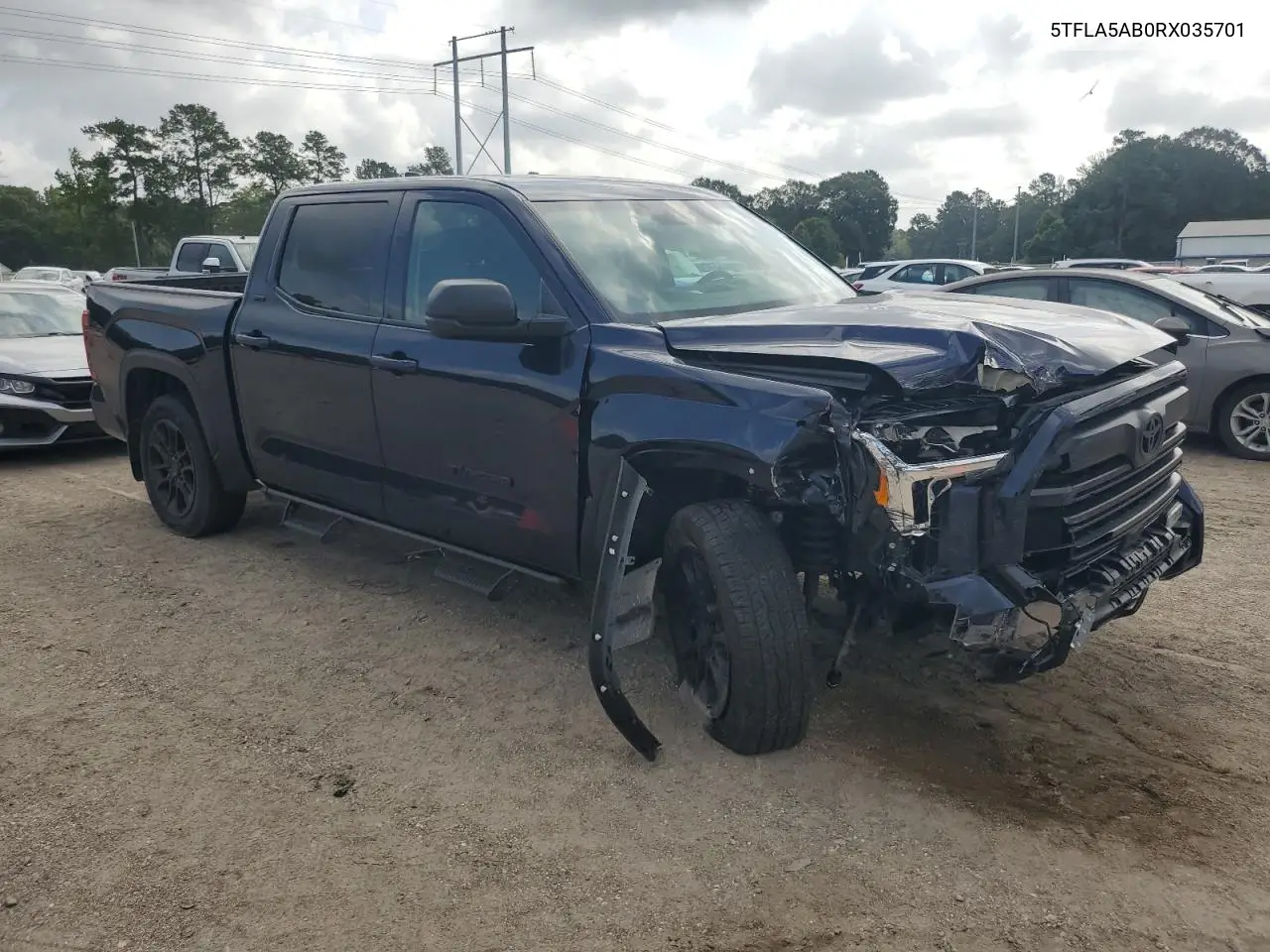 2024 Toyota Tundra Crewmax Sr VIN: 5TFLA5AB0RX035701 Lot: 62722115