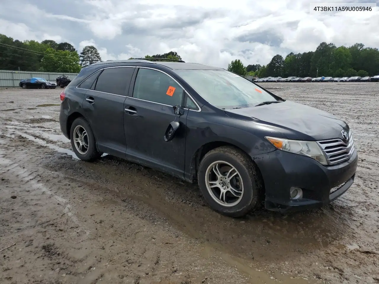 2009 Toyota Venza VIN: 4T3BK11A59U005946 Lot: 56850155